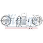 Innenraumgebläse NISSENS - 87127