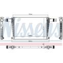 Intercooler, inlaatluchtkoeler NISSENS - 961594