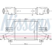 Intercooler, inlaatluchtkoeler NISSENS - 96163