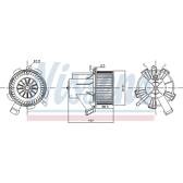 Interior Blower NISSENS - 87208