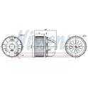Interior Blower NISSENS - 87489