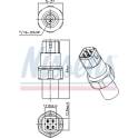Interruptor de pressão, ar condicionado NISSENS - 301017