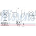 Interruptor de pressão, ar condicionado NISSENS - 301020