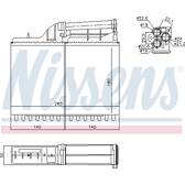 Kachelradiateur, interieurverwarming NISSENS - 70502