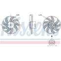 Koelventilator NISSENS - 850105