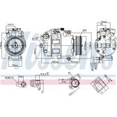 Kompressor, Klimaanlage NISSENS - 890068