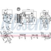 Kompressor, Klimaanlage NISSENS - 890074