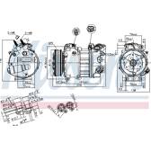 Kompressor, Klimaanlage NISSENS - 890124