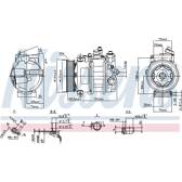 Kompressor, Klimaanlage NISSENS - 890140