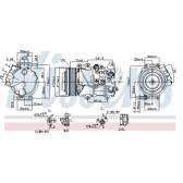 Kompressor, Klimaanlage NISSENS - 890141