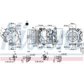 Kompressor, Klimaanlage NISSENS - 890158