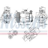 Kompressor, Klimaanlage NISSENS - 890185