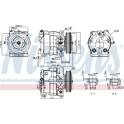 Kompressor, Klimaanlage NISSENS - 890187
