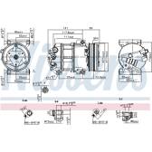 Kompressor, Klimaanlage NISSENS - 890211