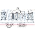 Kompressor, Klimaanlage NISSENS - 890217