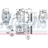 Kompressor, Klimaanlage NISSENS - 89023