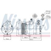 Kompressor, Klimaanlage NISSENS - 89024