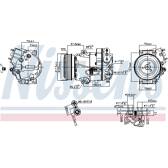 Kompressor, Klimaanlage NISSENS - 890266