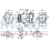 Kompressor, Klimaanlage NISSENS - 890324