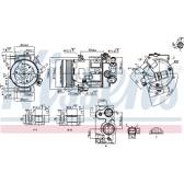 Kompressor, Klimaanlage NISSENS - 890420