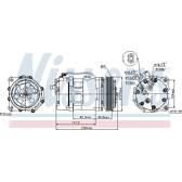 Kompressor, Klimaanlage NISSENS - 89044