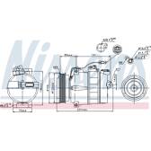 Kompressor, Klimaanlage NISSENS - 89054
