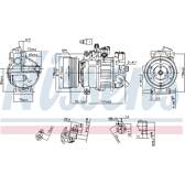 Kompressor, Klimaanlage NISSENS - 890551