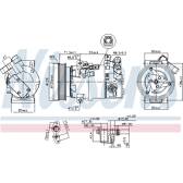 Kompressor, Klimaanlage NISSENS - 890586
