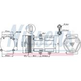 Kompressor, Klimaanlage NISSENS - 89068