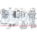 Kompressor, Klimaanlage NISSENS - 890698