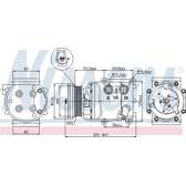 Kompressor, Klimaanlage NISSENS - 89071