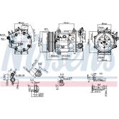 Kompressor, Klimaanlage NISSENS - 890744