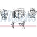 Kompressor, Klimaanlage NISSENS - 890763