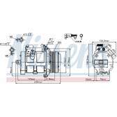 Kompressor, Klimaanlage NISSENS - 89077