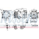 Kompressor, Klimaanlage NISSENS - 890780