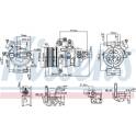 Kompressor, Klimaanlage NISSENS - 890787