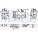 Kompressor, Klimaanlage NISSENS - 891060