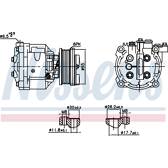 Kompressor, Klimaanlage NISSENS - 891078