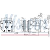 Kompressor, Klimaanlage NISSENS - 89123