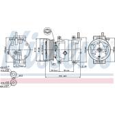 Kompressor, Klimaanlage NISSENS - 89221
