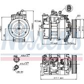 Kompressor, Klimaanlage NISSENS - 89223
