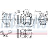 Kompressor, Klimaanlage NISSENS - 89265