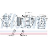 Kompressor, Klimaanlage NISSENS - 89278
