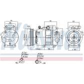 Kompressor, Klimaanlage NISSENS - 89292