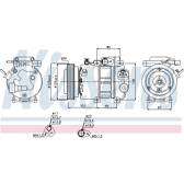 Kompressor, Klimaanlage NISSENS - 89298