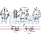Kompressor, Klimaanlage NISSENS - 89324