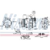 Kompressor, Klimaanlage NISSENS - 89336