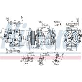 Kompressor, Klimaanlage NISSENS - 89362