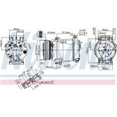 Kompressor, Klimaanlage NISSENS - 89369