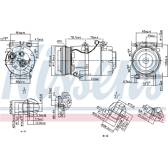 Kompressor, Klimaanlage NISSENS - 89388